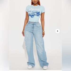 Light Blue Women's Jeans (Malibu California)